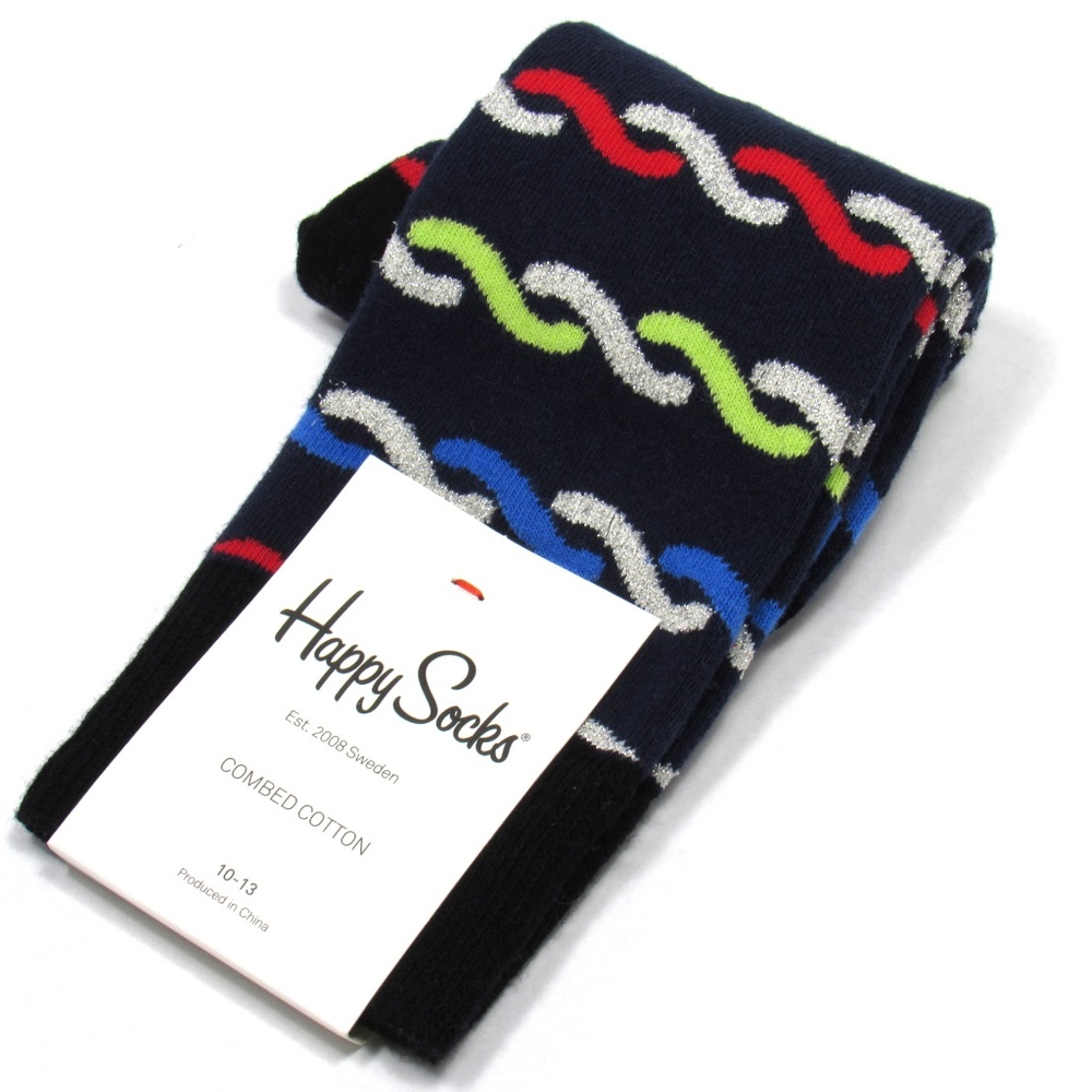 Happy Socks Multicolor Wave Dress Socks